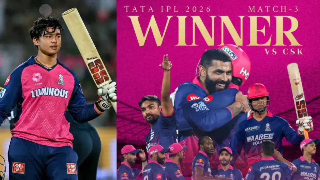IPL 2026, RR vs CSK Highlights